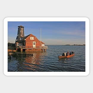 Arriving at Langstone Mill, November 2022 Sticker